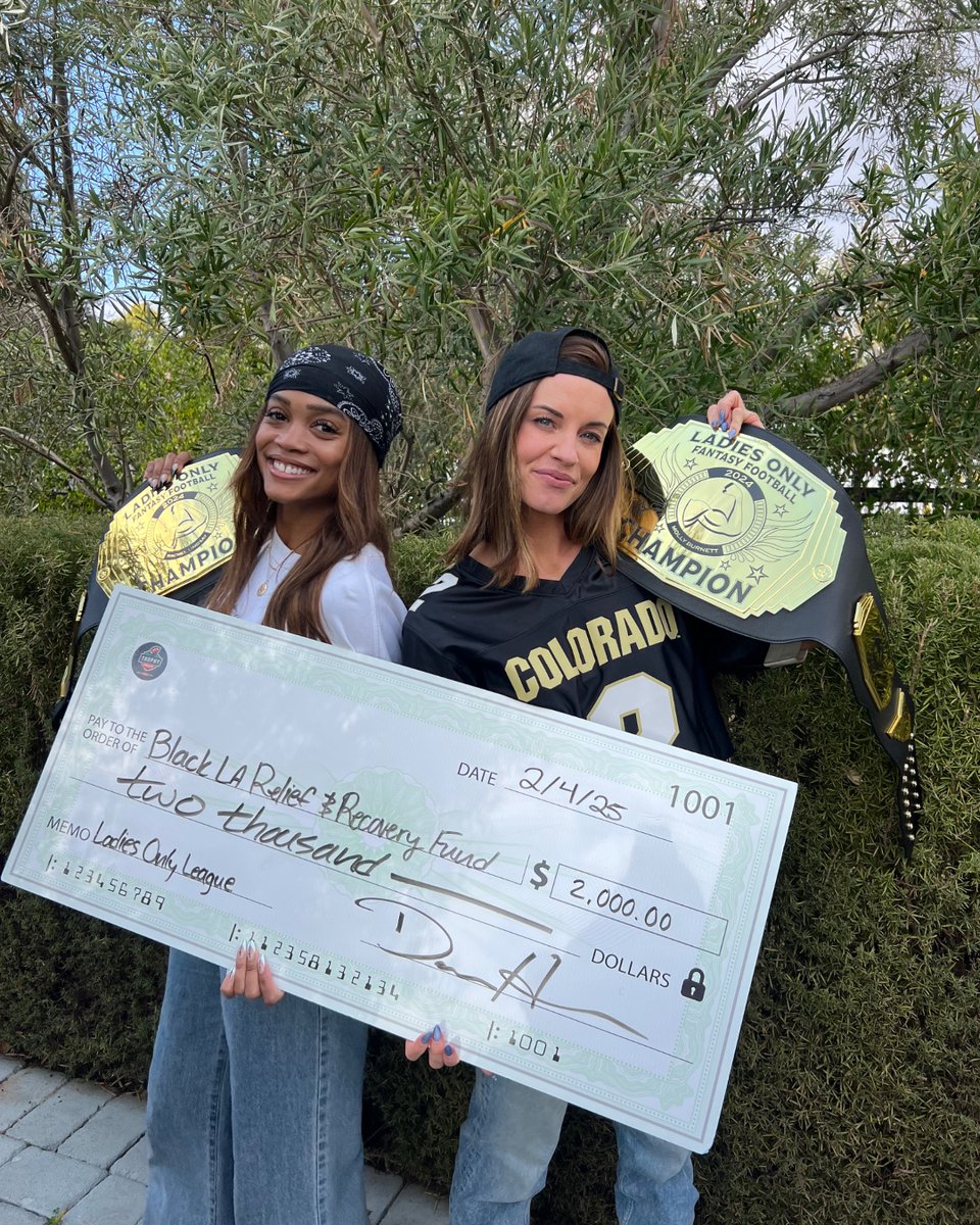 TrophySmack (@trophysmack) on Twitter photo Nothing but the best for the Ladies-Only League Champs! 🏆
<a href="/Michael_Fabiano/">Michael Fabiano</a> <a href="/mollydollyy/">Molly Burnett</a> <a href="/TheRachLindsay/">Rachel Lindsay</a>
#TrophySmack #ladiesleague #fantasyfootball #champs Nothing but the best for the Ladies-Only League Champs! 🏆
<a href="/Michael_Fabiano/">Michael Fabiano</a> <a href="/mollydollyy/">Molly Burnett</a> <a href="/TheRachLindsay/">Rachel Lindsay</a>
#TrophySmack #ladiesleague #fantasyfootball #champs