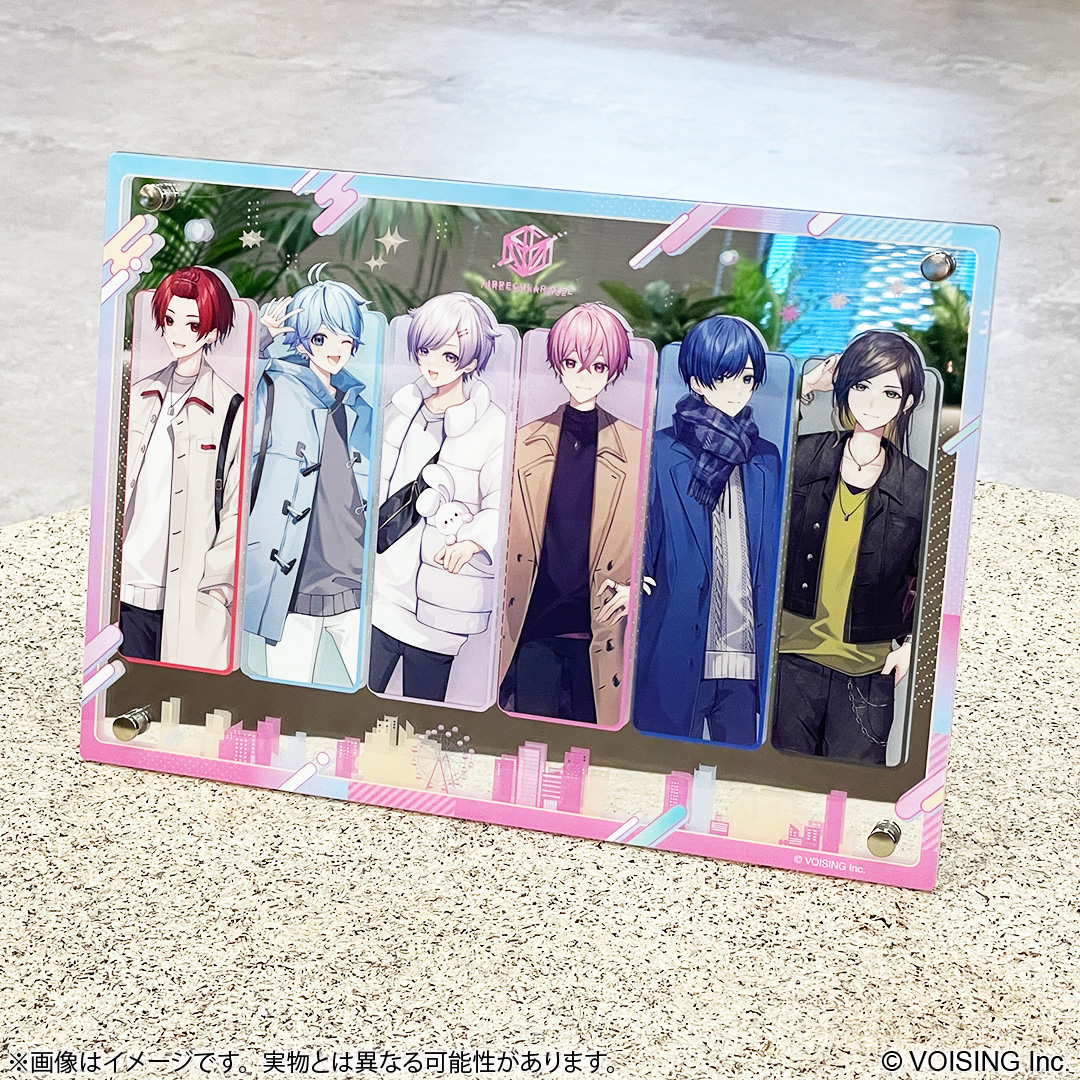 くじスクエア　いれいすくじ　A賞全6種セット　ラスト賞A4アクリルミラー　セット コンビニなどで歌い手グループ「いれいす」のリアルくじ「くじスクエア