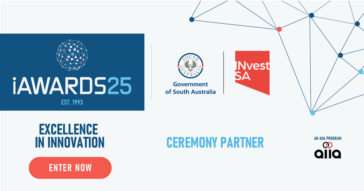 We're thrilled to once again have InvestSA as Ceremony Partner for the 2025 iAwards. This year's National Ceremony will be held on Thursday 28 August at SkyCity, Adelaide. 

Enter the iAwards by Friday 4 April, 5pm (AEDT) aiia.com.au/iawards/  

#AIIA #iAwards #Innovation