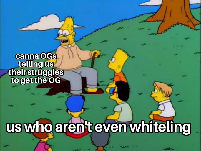 nftThug1's tweet photo. Day 6 of posting 4 memes daily on Twitter and discord for @CannaSapiensNFT community until I get whiteling.
@0xTama_ @NftRiles 
#CannabisCommunity #cannabisculture https://t.co/uQLuOKg1qg