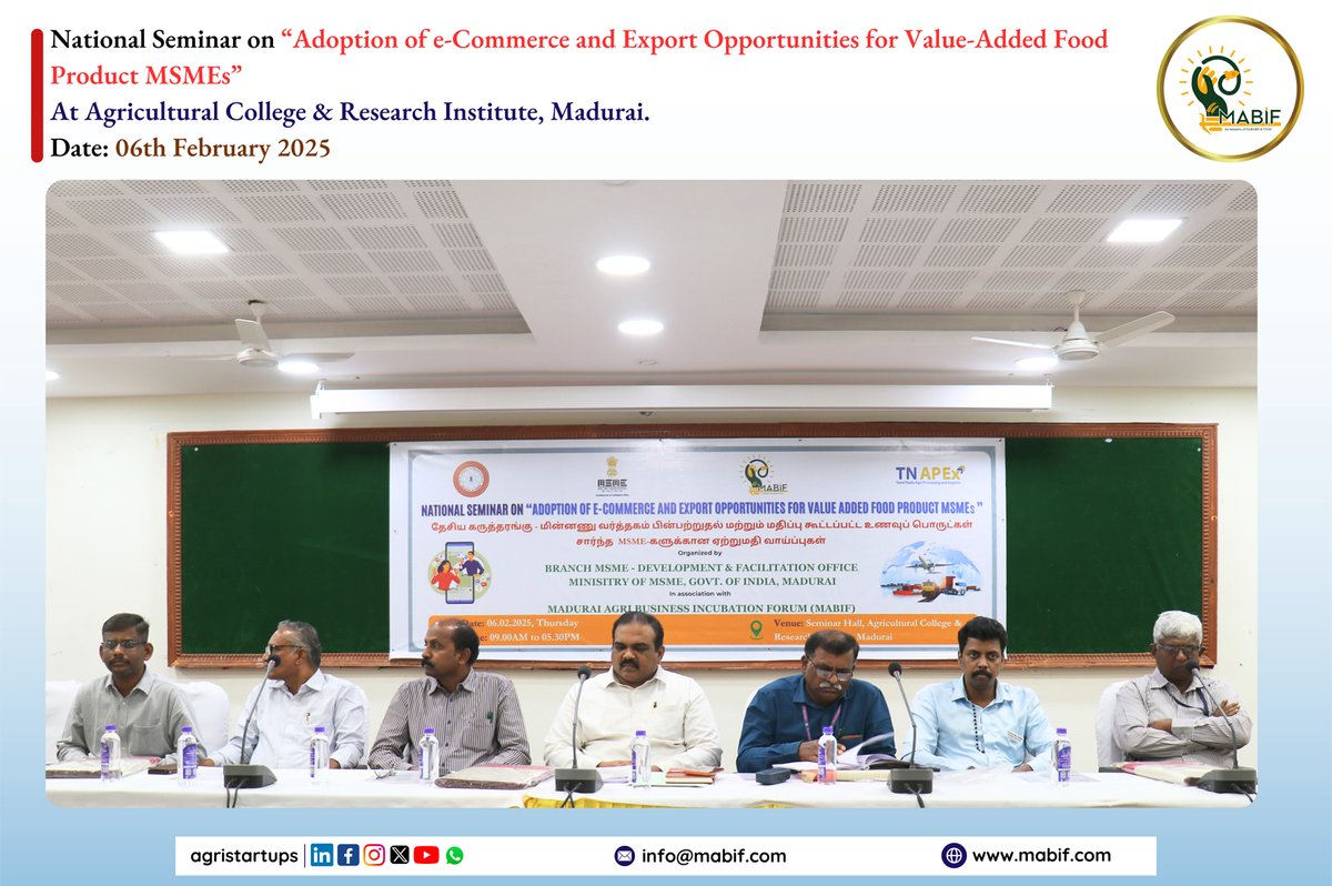 HelpMadurai's tweet image. Grateful to MSME &amp;amp; NABARD MABIF for an insightful session on export business! Thanks to all key organizers. Excited for more in-depth sessions ahead! 

#ExportBusiness #ExportHelpCenter #Nabard #MABIF #NABARDMABIF
