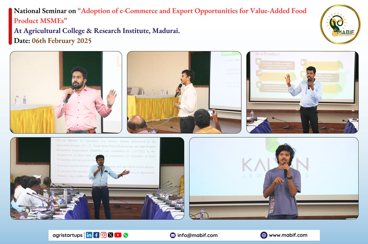 HelpMadurai's tweet image. Grateful to MSME &amp;amp; NABARD MABIF for an insightful session on export business! Thanks to all key organizers. Excited for more in-depth sessions ahead! 

#ExportBusiness #ExportHelpCenter #Nabard #MABIF #NABARDMABIF