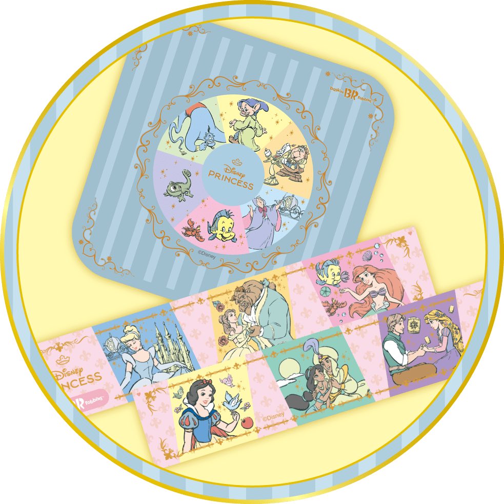 【サーティワン アイスクリーム】
2月15日より、6人のディズニープリンセスをイメージした華やかなケーキが通年販売されることが決定しました🎉

プリンセスに関連するキャラクターが登場するオリジナルの台紙も☆
31ice.co.jp/contents/produ…