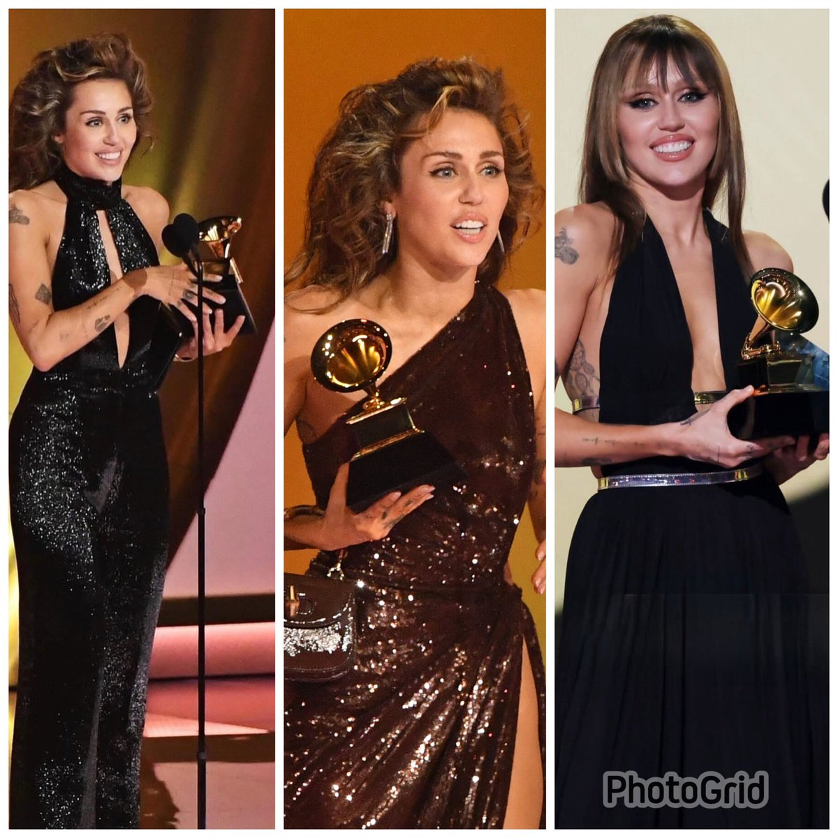 ultimatemiley23's tweet photo. Queen @mileycyrus 3 time Grammy  I am so happy for you!! She truly deserves this and so much more!! #mileyforever #queenmiley 🖤🏆🏆🏆 https://t.co/ujzDzJkgWs
