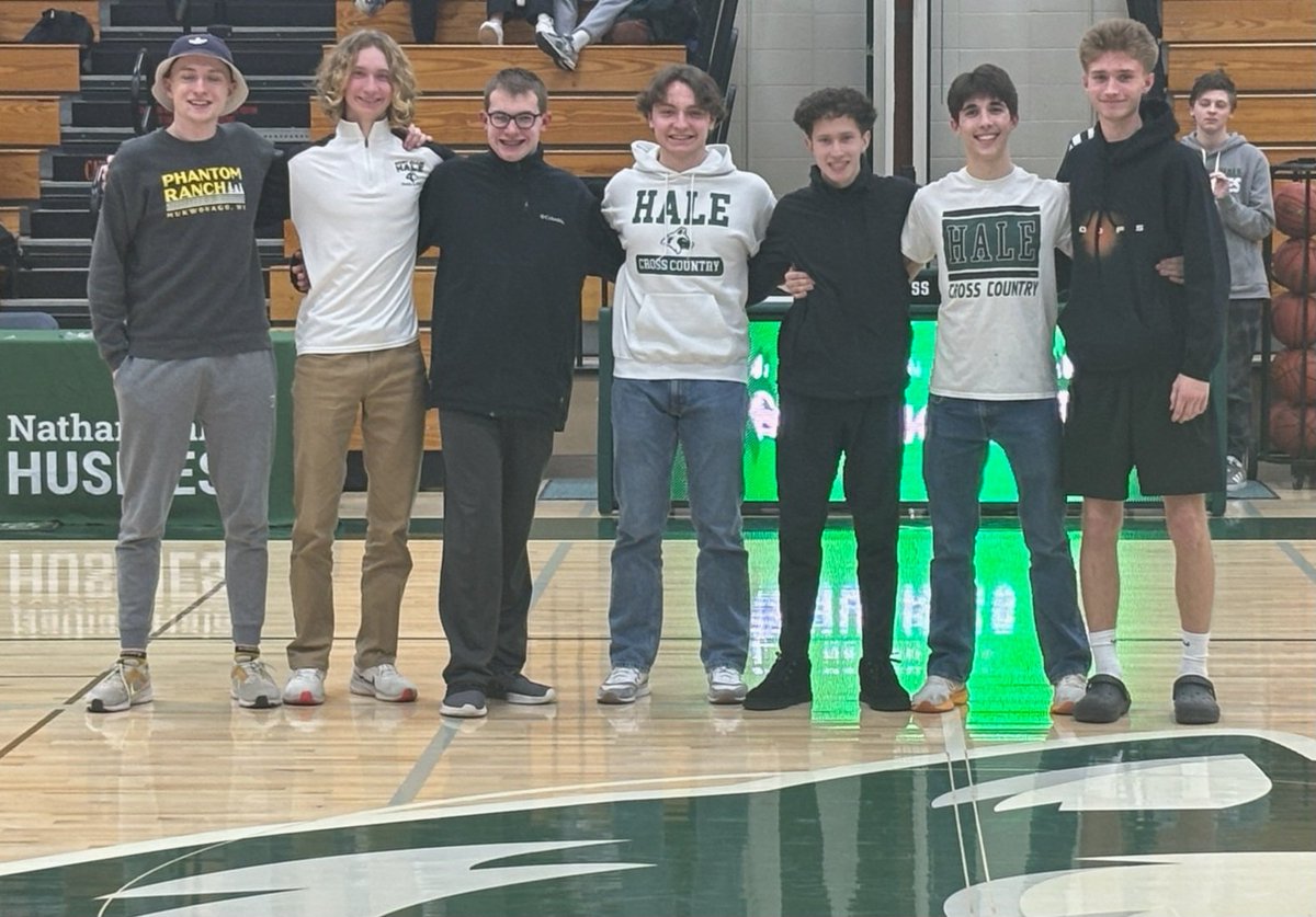 The 2024 XC team was honored at halftime tonight for being named team academic all state!  

The team has a 3.78 cumulative GPA and finished 13th at State to earn the award!