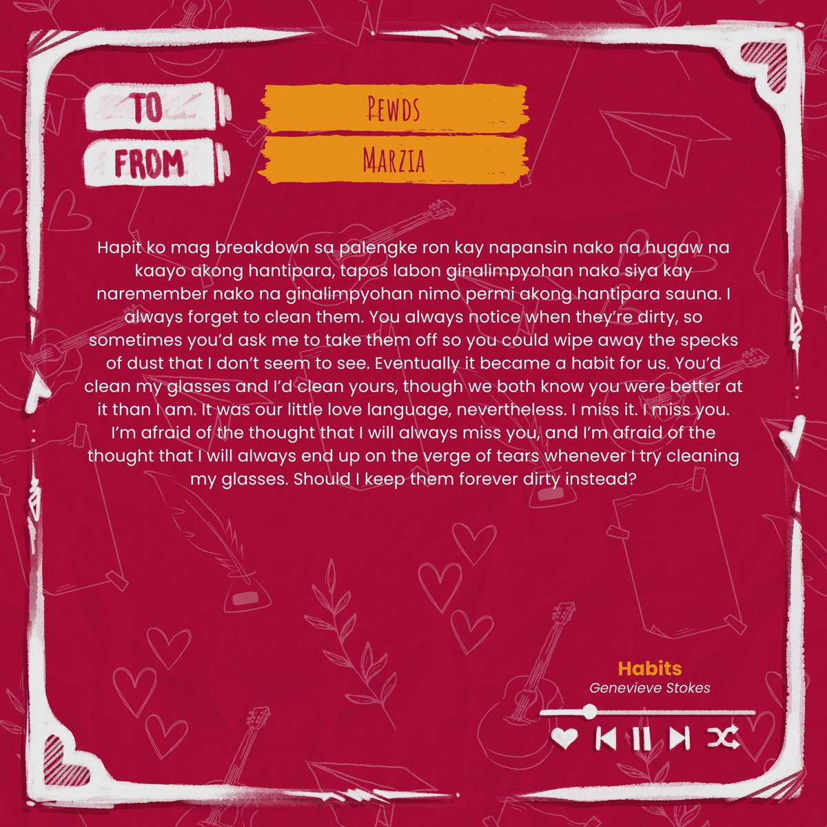 💌𝐊𝐚𝐩𝐚𝐠 𝐦𝐚𝐡𝐚𝐥 𝐦𝐨, 𝐬𝐚𝐛𝐢𝐡𝐢𝐧 𝐦𝐨.

Ikinagagalak ng UP Literary Society na ihandog ang unang pangkat ng mga liham at likha para sa 𝐋𝐮𝐦𝐢𝐡𝐚𝐦: 𝐕𝐚𝐥𝐞𝐧𝐭𝐢𝐧𝐞'𝐬 𝐃𝐚𝐲! 💕