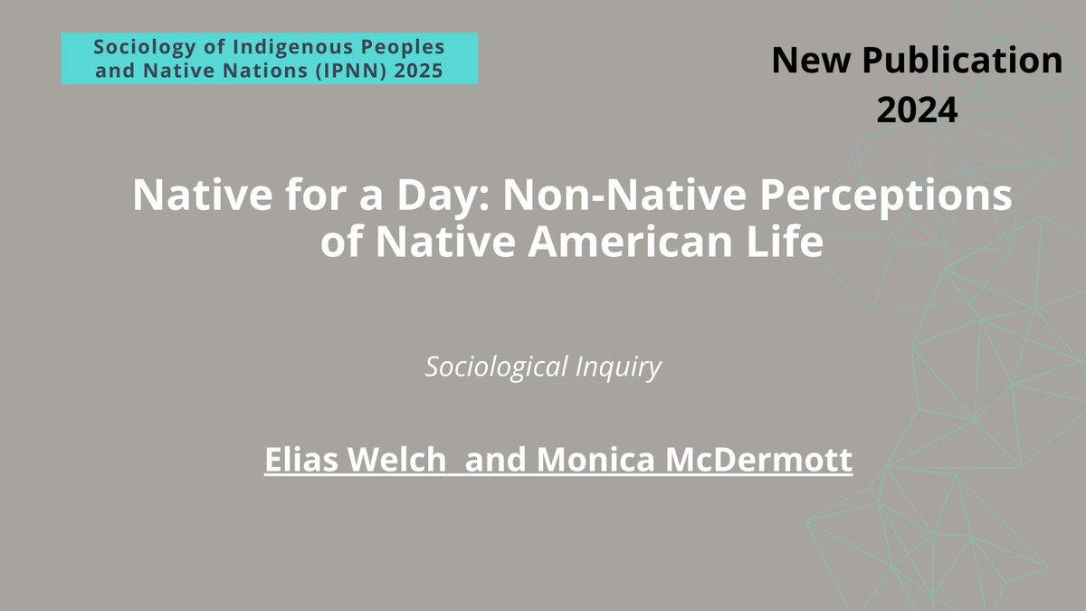 Indigenous Peoples and Native Nations (ASA) tweet media