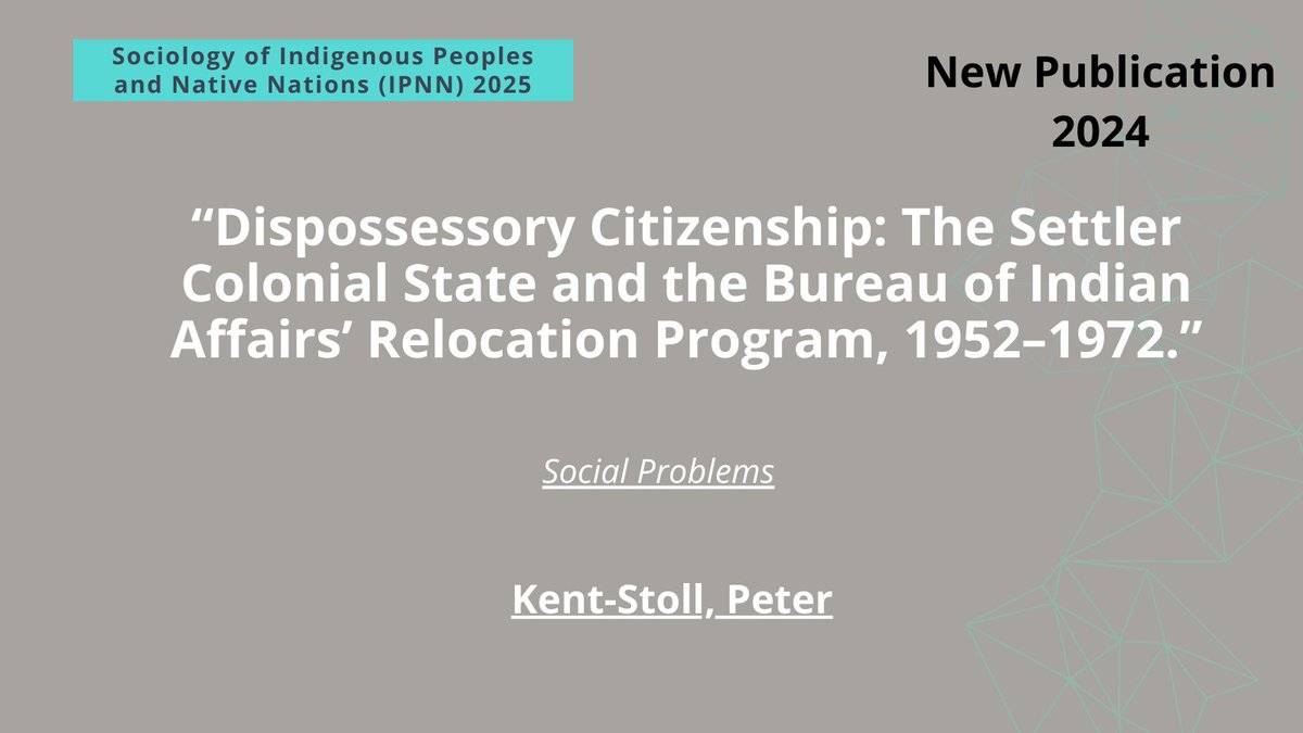 Indigenous Peoples and Native Nations (ASA) tweet media