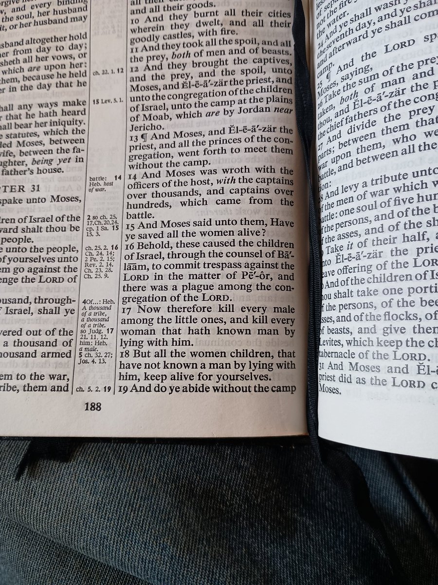 Lango4486's tweet photo. @IceWyvern2 @LucasGageX God's chosen people want you to go to a beach city on the Mediterranean and kill everyone who lives there so they can have it

Go full Moses bro👇

You know what full Moses is right? Kill all men, kill all women and children but you can keep the young female virgins for yourself. https://t.co/SoCysr253K
