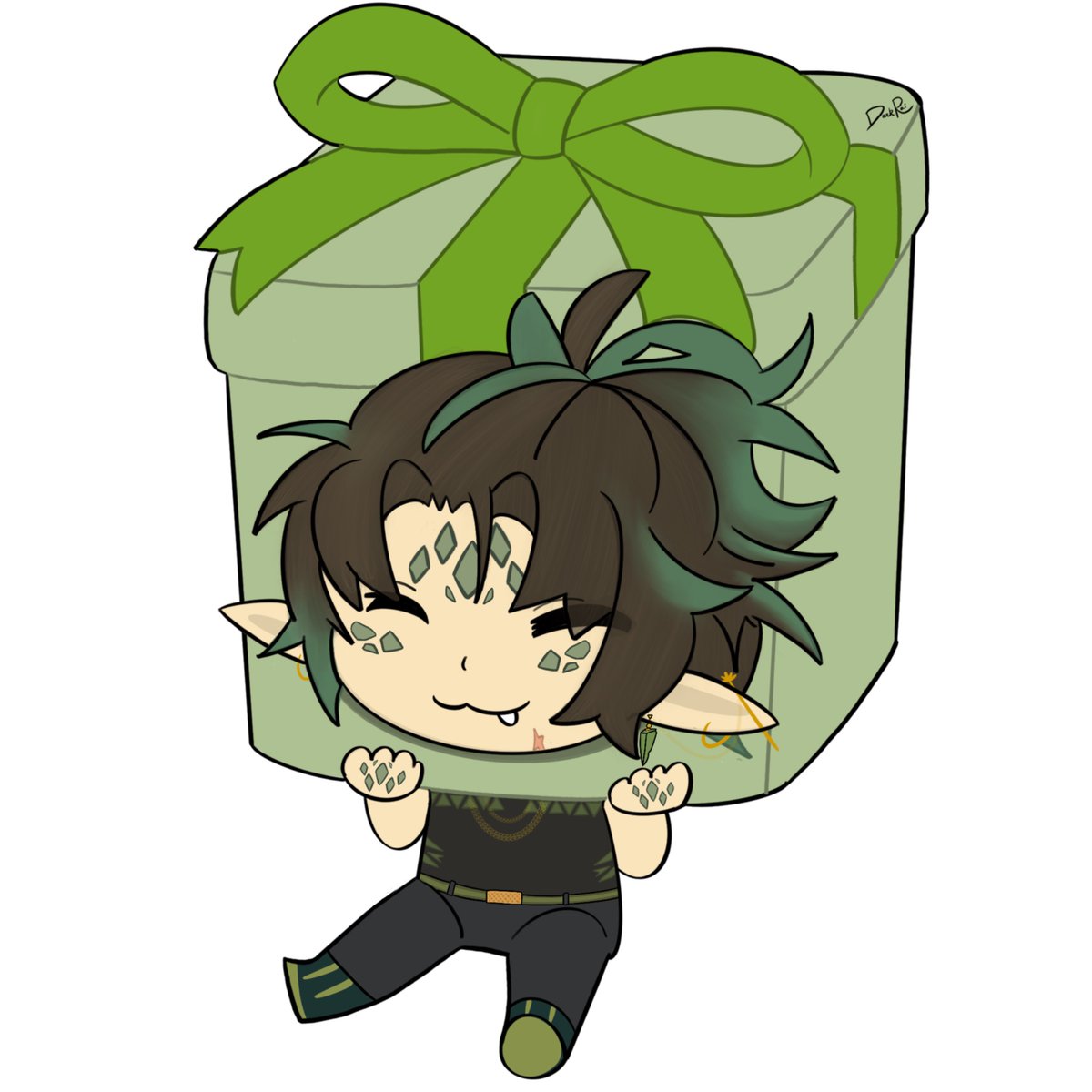 DarkRaiRai's tweet photo. Happy Birthday to @crocvt just a lil guy on his special day 💚
.
.
Also, I'm so happy and grateful to be introduced into your community with open arms🥹
.
.
#CrocGallery #CrocVT #digitalart  #DigitalArtist https://t.co/9b5p1advui