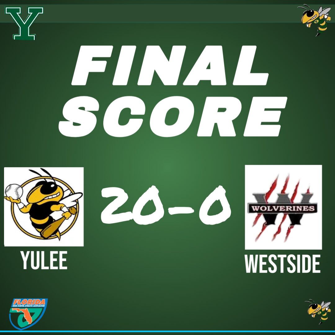 ‼️🐝⚾️ Hornets defeat Westside with a final score of 20-0 in the final game of the preseason! ‼️🐝⚾️#YuleeBaseball #HornetsBaseball25 #StingEm