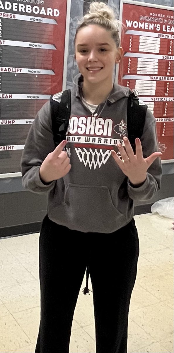 Big shout out to Aly Ashcraft for equaling the school record for six 3 pointers in a game. Congrats to you for a great game and putting your name in the record books!