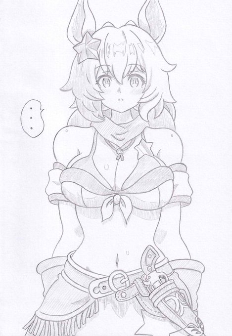 ウマ娘よりぼーっとするタイキシャトル、コミッションの依頼で描かせていただきました 