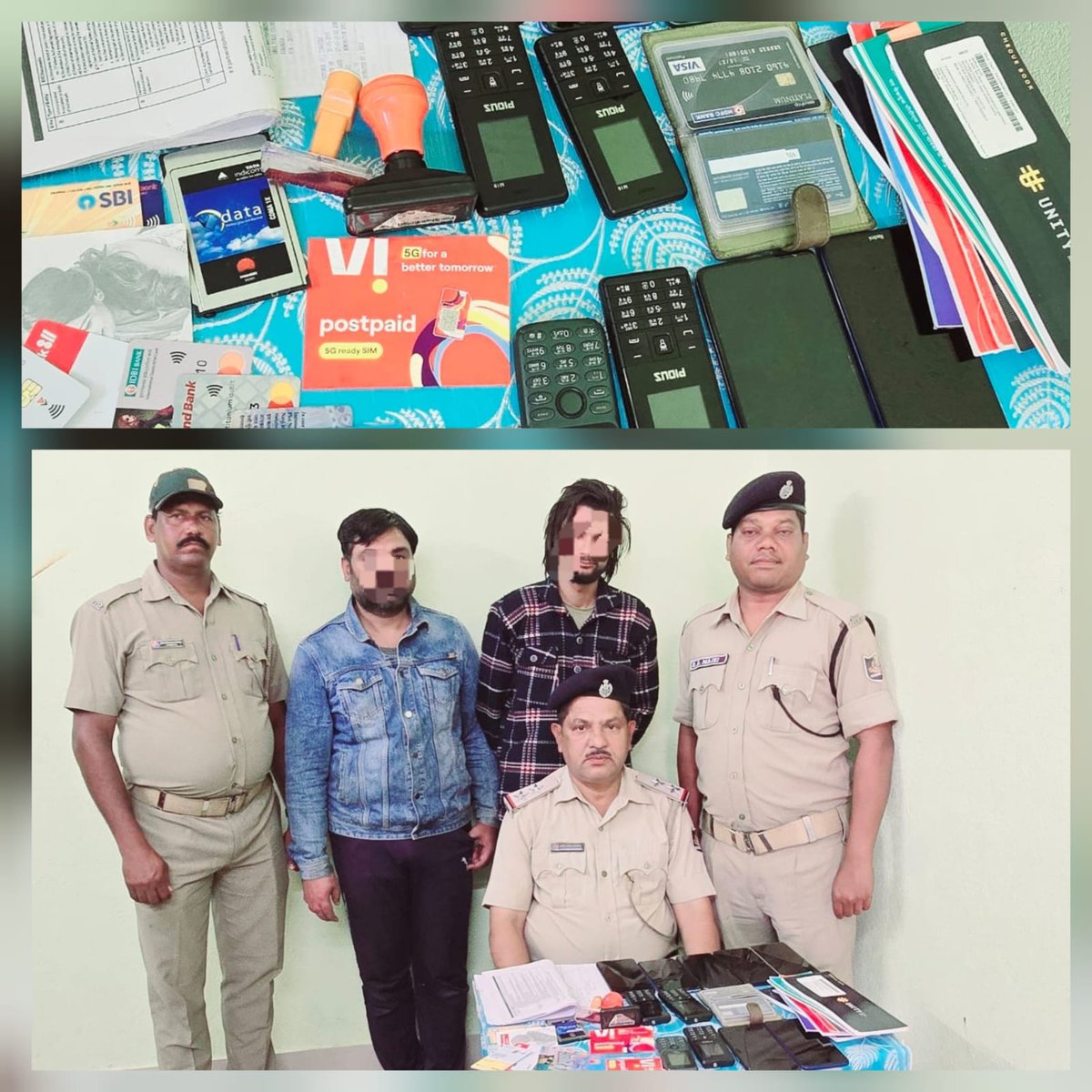Khordha Police cracks online fraud case! Two arrested in Ghaziabad for scamming ₹9.74L via fake IndiaMART profiles. Multiple fake accounts, SIMs, and documents seized. Stay alert! #CyberCrime