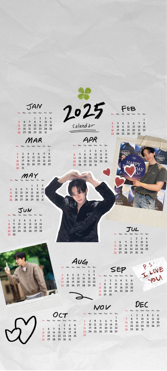 2025 달력 공유해봅니다😊
사용료는 rt와 ♡로 받을게요🤭