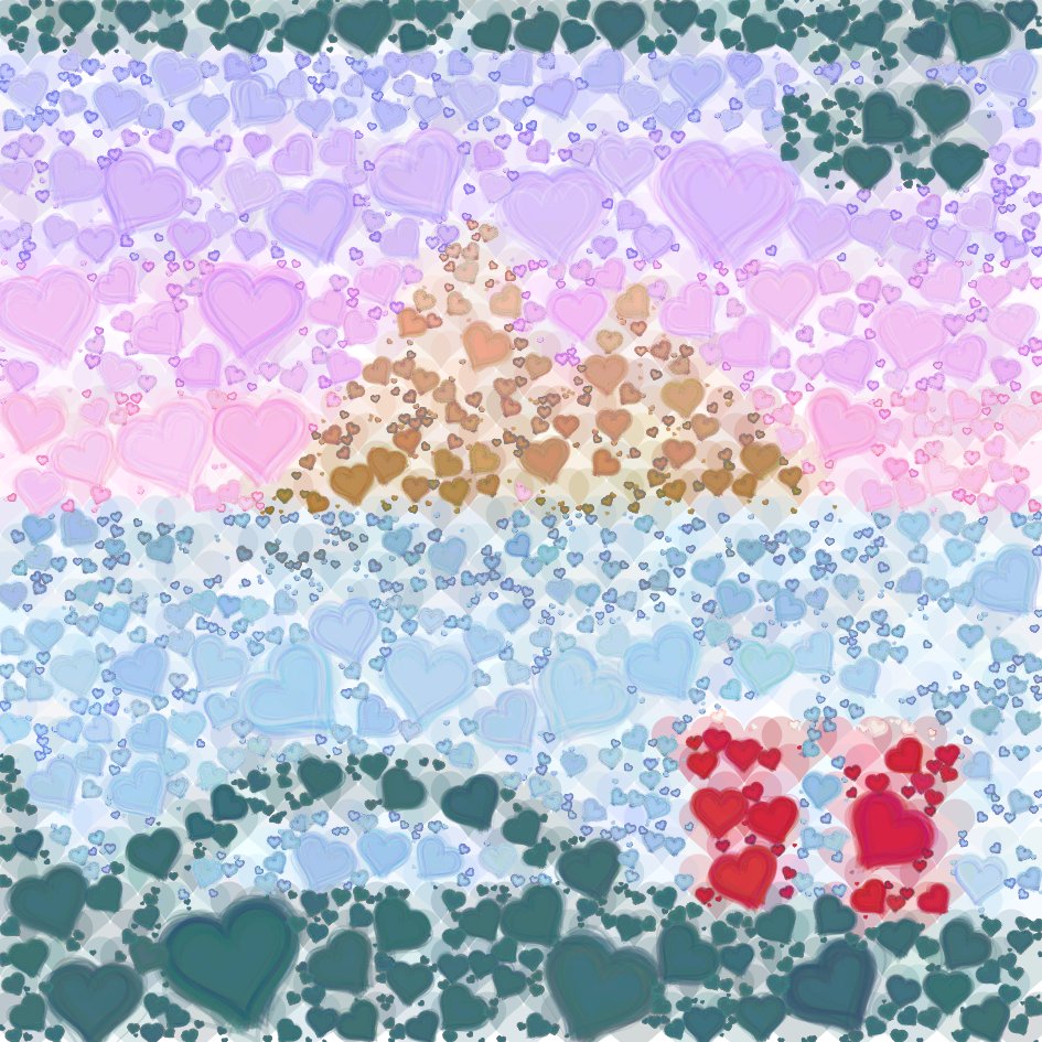 Parked at Sunset
A quiet moment: coffee, a parked car, and the view of a rocky bay at dusk. This generative piece layers hearts into land, sky, and sea—blending order and emotion.
Coded using #p5js for the #IceberGalleryCreativeChallenge.
#GenerativeArt #CreativeCoding