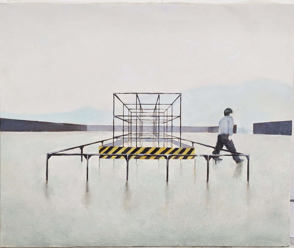 約1年前に描いた油彩 世界