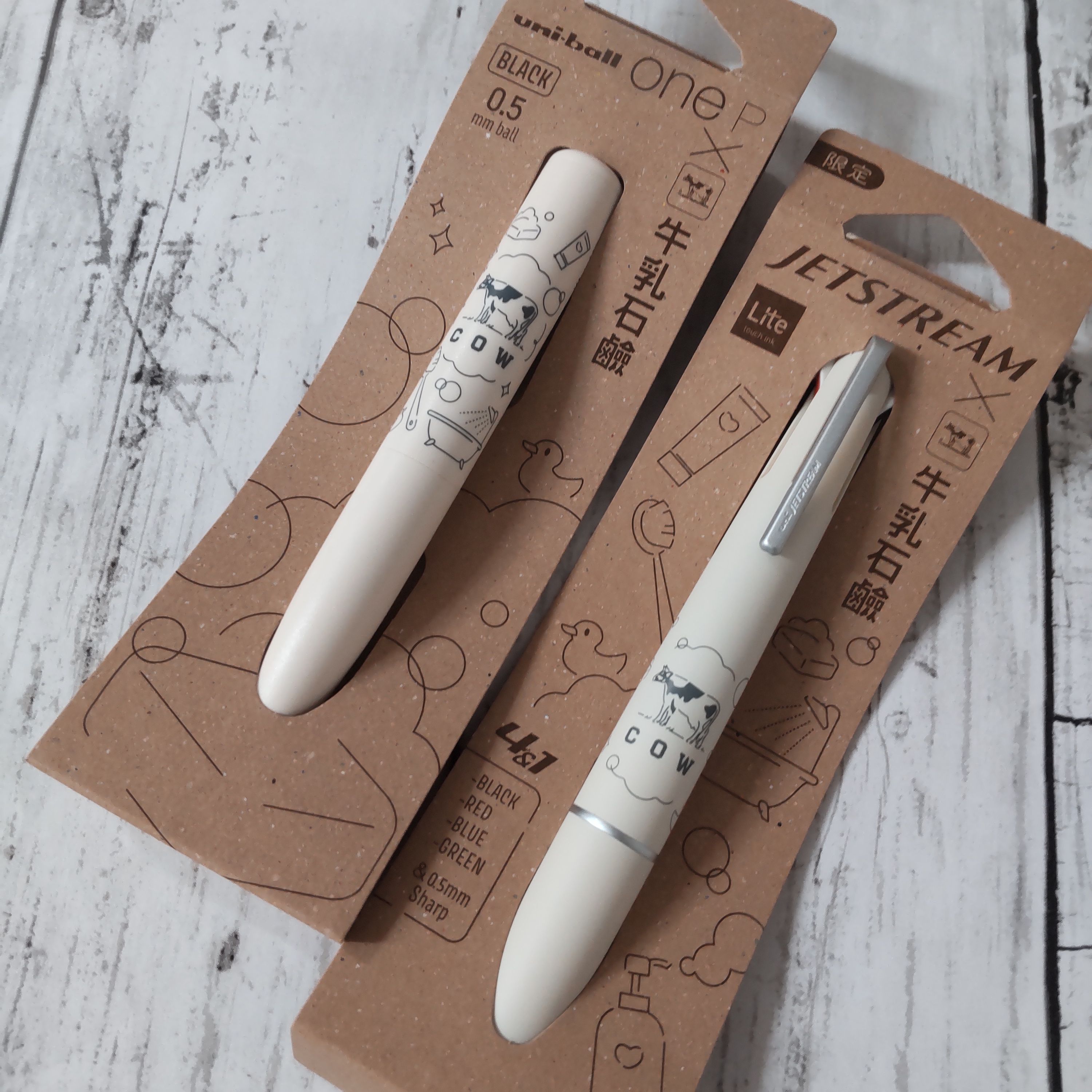 牛乳石鹸×ジェットストリーム、ユニボールワンP 尽せ