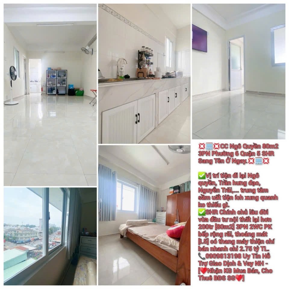 lansgre's tweet photo. 💢🏢💢CC Ngô Quyền 80m2 3PN Phường 6 Quận 5 SHR Sang Tên Ở Ngay.💢🏢💢

[chỉ 2.75 tỷ TL.]
📞0909813198 Uy Tín Hỗ Trợ Giao Dịch &amp; Vay NH-[♥️Nhận KG Mua Bán, Cho Thuê BĐS SG♥️]
. 
#nhaphosg #nhaphosaigon #bdsthocusg #bdssaigon #nhadepsg #nhadepsaigon #lansgre #bdsnhaphosg https://t.co/0KDT48r0dE