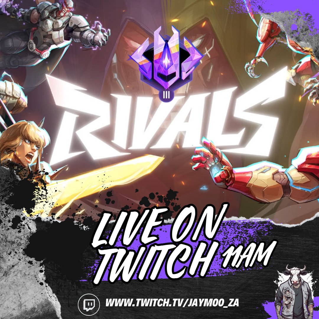 What's good everyone🔥
x
Our road to grandmaster has officially as we are 1 rank off from hitting it🔥
x
We are gonna be live over at #twitch at 11AM GMT +2 💜
Twitch.tv/jaymoo_za

#MarvelRivals #twitchstreamer #southafricancontent #grandmaster