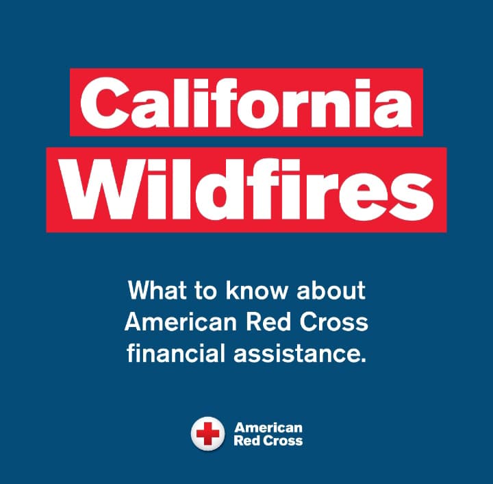 ‼️ FINANCIAL ASSISTANCE AVAILABLE 
To help cover urgent expenses, the Red Cross is offering financial assistance to impacted households inside the perimeters of the Eaton, Palisades, Hurst and Kenneth fires.