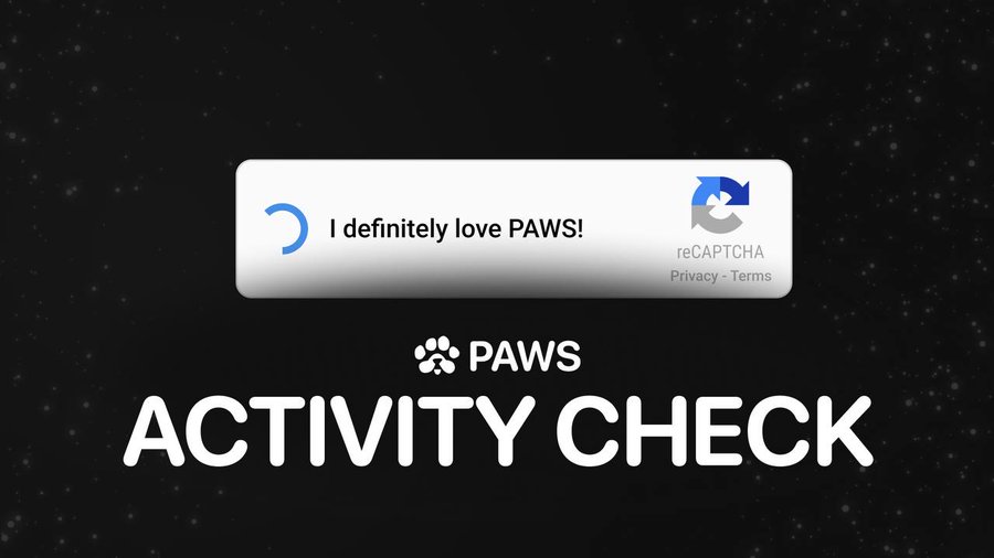 appiah_crypto's tweet photo. $PAWS only rewards loyal users. No bot will ever pass this check.
Complete the Activity Check now or loose your $PAWS.
#GETPAWSED https://t.co/mvJzNq0T6Z
