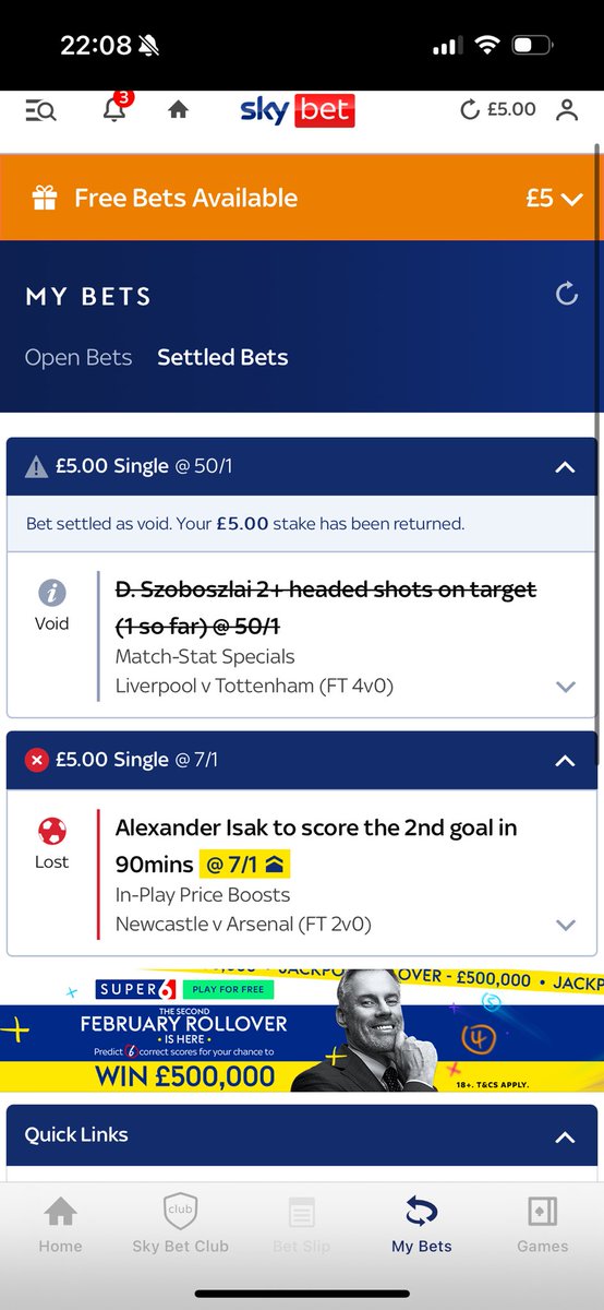 jackburnsie88_'s tweet photo. @Mitch19872 @SkyBet @SkyBet gotta pay out on this one. Voiding this bet is crazy https://t.co/EpPexf6BWg
