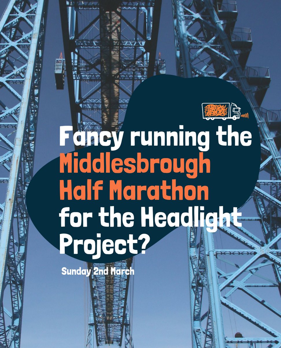 Run for a reason 💙🧡🏃‍♀️

On 2nd March 2025, the Middlesbrough Half Marathon is coming to town—and we’d love you to be part of it by running in support of Headlight Project.

📢 Sign up today &amp; run with purpose. Drop us a message or visit headlightproject.org to get involved!