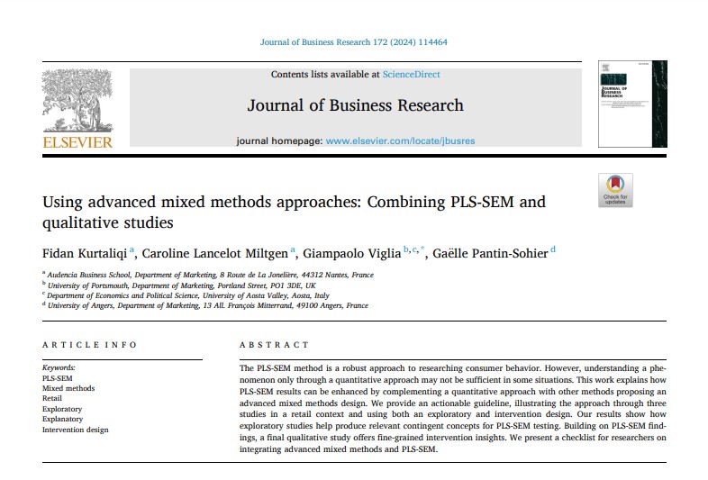 Christian M. Ringle (@c_m_ringle) on Twitter photo 📢 Combining PLS-SEM and qualitative studies 👉sciencedirect.com/science/articl…
📄 <a href="/JofBusResearch/">Journal of Business Research</a> special issue on PLS-SEM 👉sciencedirect.com/special-issue/…
#plssem #pls #sem #jbr #specialissue 📢 Combining PLS-SEM and qualitative studies 👉sciencedirect.com/science/articl…
📄 <a href="/JofBusResearch/">Journal of Business Research</a> special issue on PLS-SEM 👉sciencedirect.com/special-issue/…
#plssem #pls #sem #jbr #specialissue