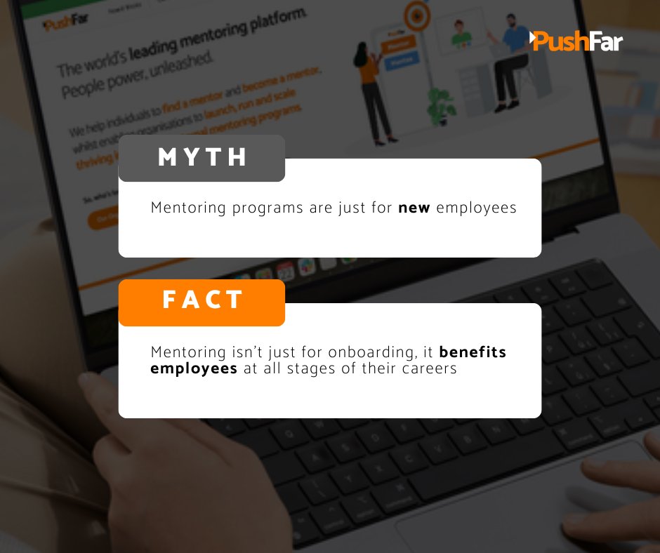 Mentoring programs are often associated with onboarding or new employees, however, mentoring is highly beneficial for all employees, at all stages of their career.

Learn how mentoring can be used at your organisation 👉 pushfar.com/mentoring-soft… 🎉