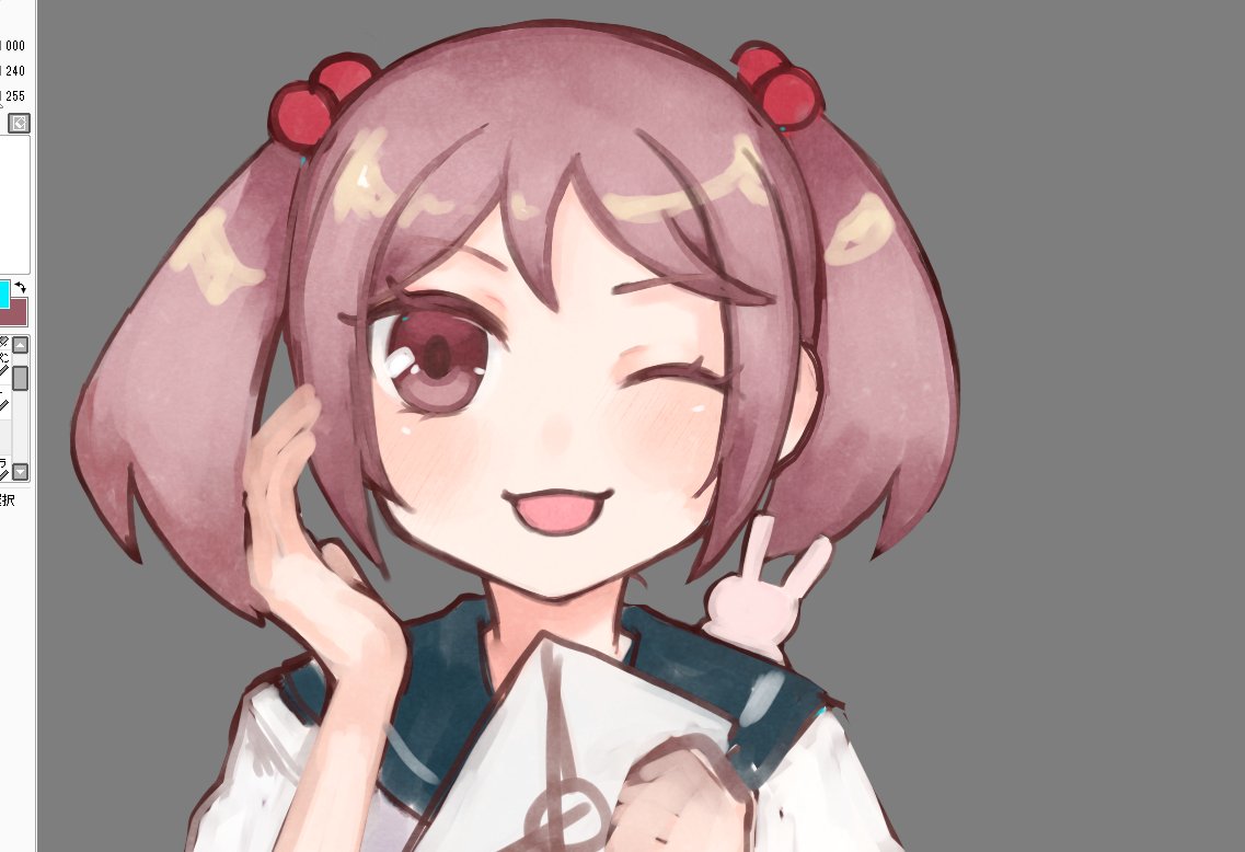 漣(艦これ) 「この塗り方時間かかるかるから変えたい…と思っても、この塗り方に毎回に落ち着く 」|フジノ🍶のイラスト