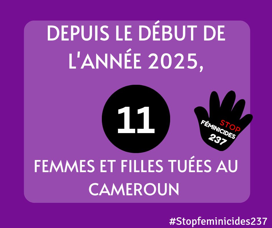 Une femme battue à mort à coups de pilon par son mari au village Evelessi dans la région du Sud.

Son bourreau a été arrêté.

#Stopfeminicides237
#Cameroun
