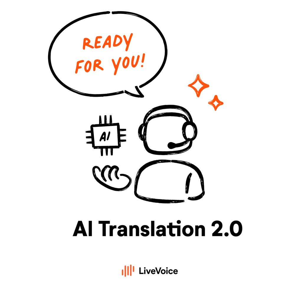 livevoice_io's tweet photo. We are excited to introduce to you LiveVoice AI Translation 2.0! ✨
It includes
+ Multi Language Detection
+ Glossary
+ Context

In coming posts, we’ll share more about the key updates in detail—stay tuned.

#LiveVoiceUpdate #AITranslation #MultilingualEvents #LiveVoice2_0 https://t.co/taayxoqzqL