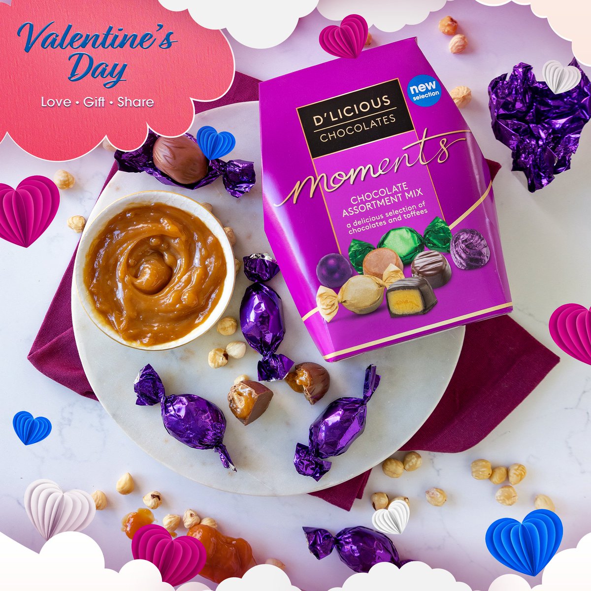 Clicks_SA's tweet photo. Give your Valentine something truly D’licious! 💝
Whether you’re gifting or indulging, our range of chocolates, wafers, and truffles will make every moment sweeter. 🍬
#ClicksValentinesDay #Dlicious #Gift #Love #Share https://t.co/HYZMKuAtNQ