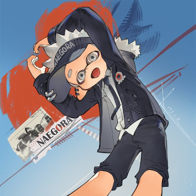 イカボーイ(スプラトゥーン) ,インクリング 「#な絵ごら 以前的