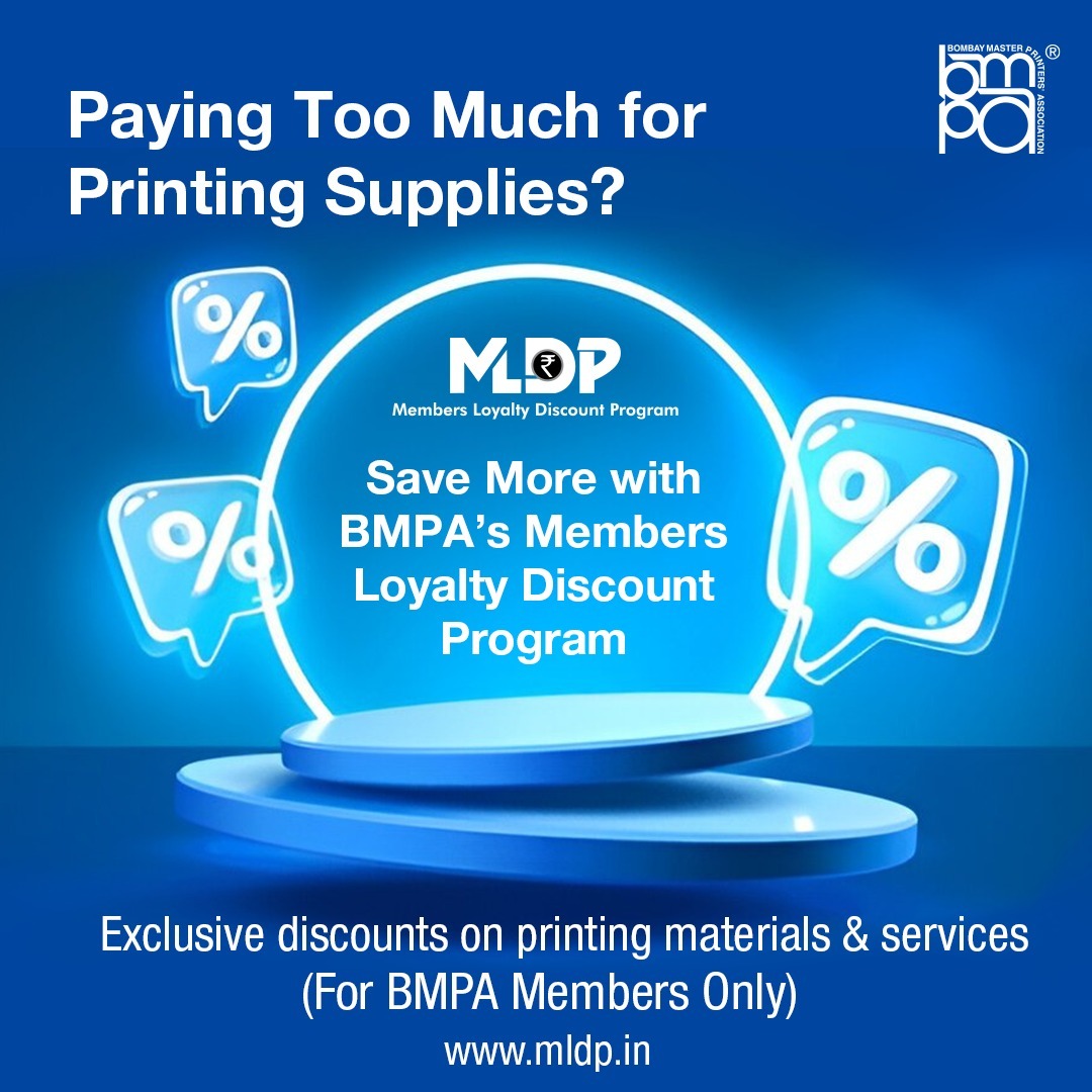 TheBmpa's tweet image. #Member Exclusive
BMPA’s #MLDP offers exclusive savings on most raw materials - consumables, inks and services. 
📣 To learn how to use your coupons visit mldp.in

Email memberships@bmpa.org to become a member.

#TeamBMPA #LetsDoMore #KhariKamai