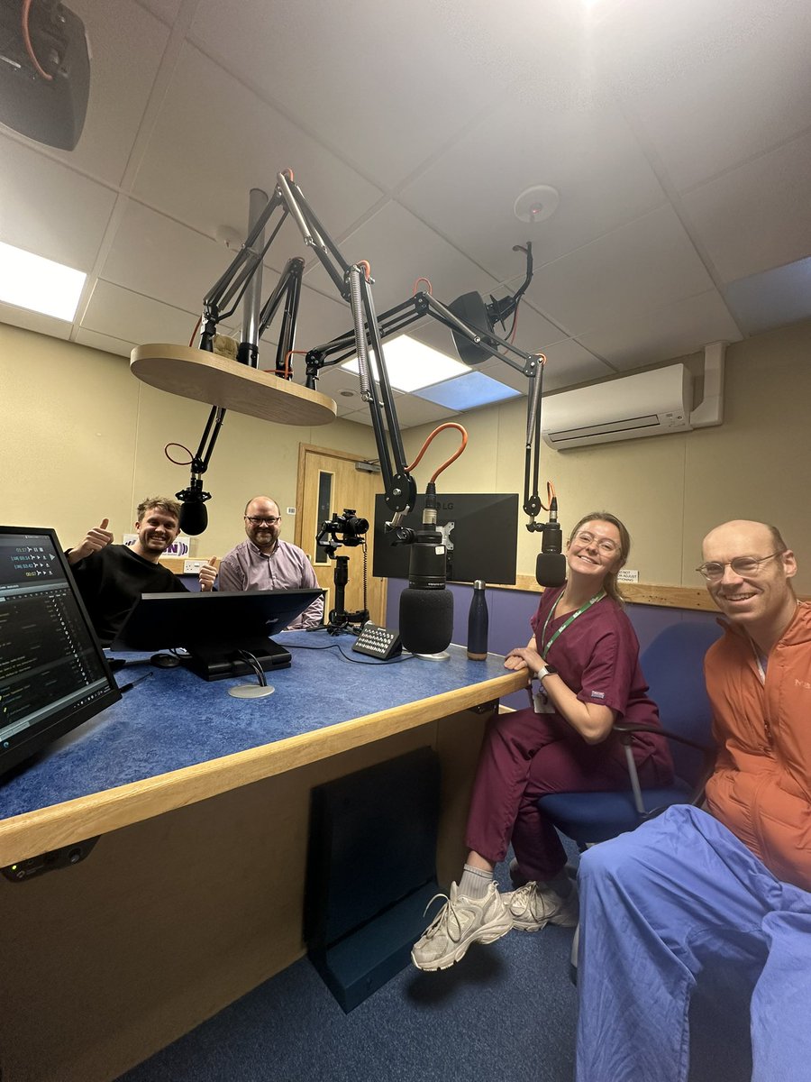 PrehabRCHT's tweet photo. Big day here at @RCHTWeCare - the team are on the RCH radio promoting the Prehabilitation service, spreading the word and touching on possible expansion to other specialties. Catch the episode on Tuesday where you can also hear Nick’s very fitting song choice 🎙️ https://t.co/lw1rFVnk1a