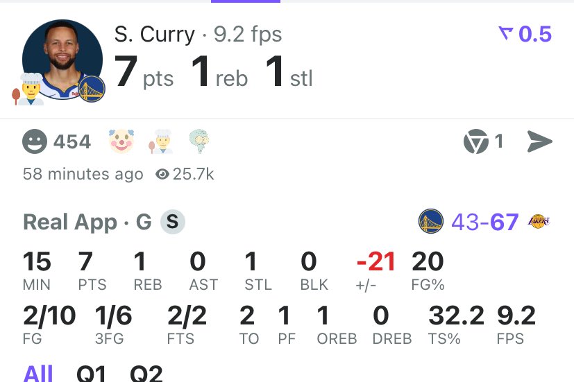 blazersdepre's tweet photo. Não há uma pessoa no mundo que consiga justificar o Curry ser all star starter

Que basquete patético, nem chutando tem ido bem, fora o playmaking de uma porca 

Maluco teve que chutar 31 vezes pra conseguir fazer 30 pontos em um jogo 😂 https://t.co/C7C60rmo1F