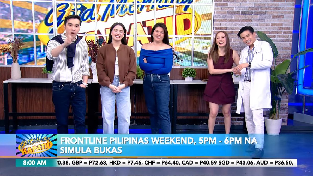 ralphierce's tweet image. NEW TIMESLOT ALERT

As announced earlier on TV5&apos;s #GudMorningKapatid, #FrontlineWeekend will move to 5pm starting tomorrow, and will run for an hour.

This will give the newscast a 15-30 min headstart over other weekend newscasts.