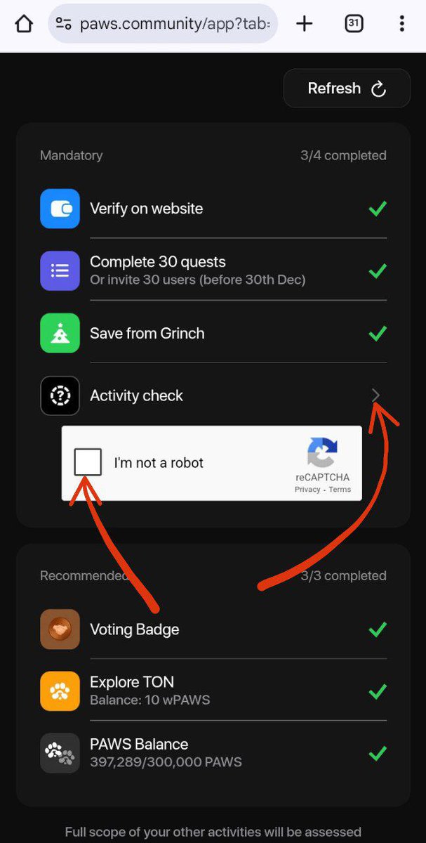 SanjayTech_yt's tweet image. 🐾PAWS Activity Check complete Now 

Check Website➡️: paws.community 🕸️

#paws #pawsupdate #pawstoday #seed #wcoin #zoo #ElonMusk #BBMzansi #deprem