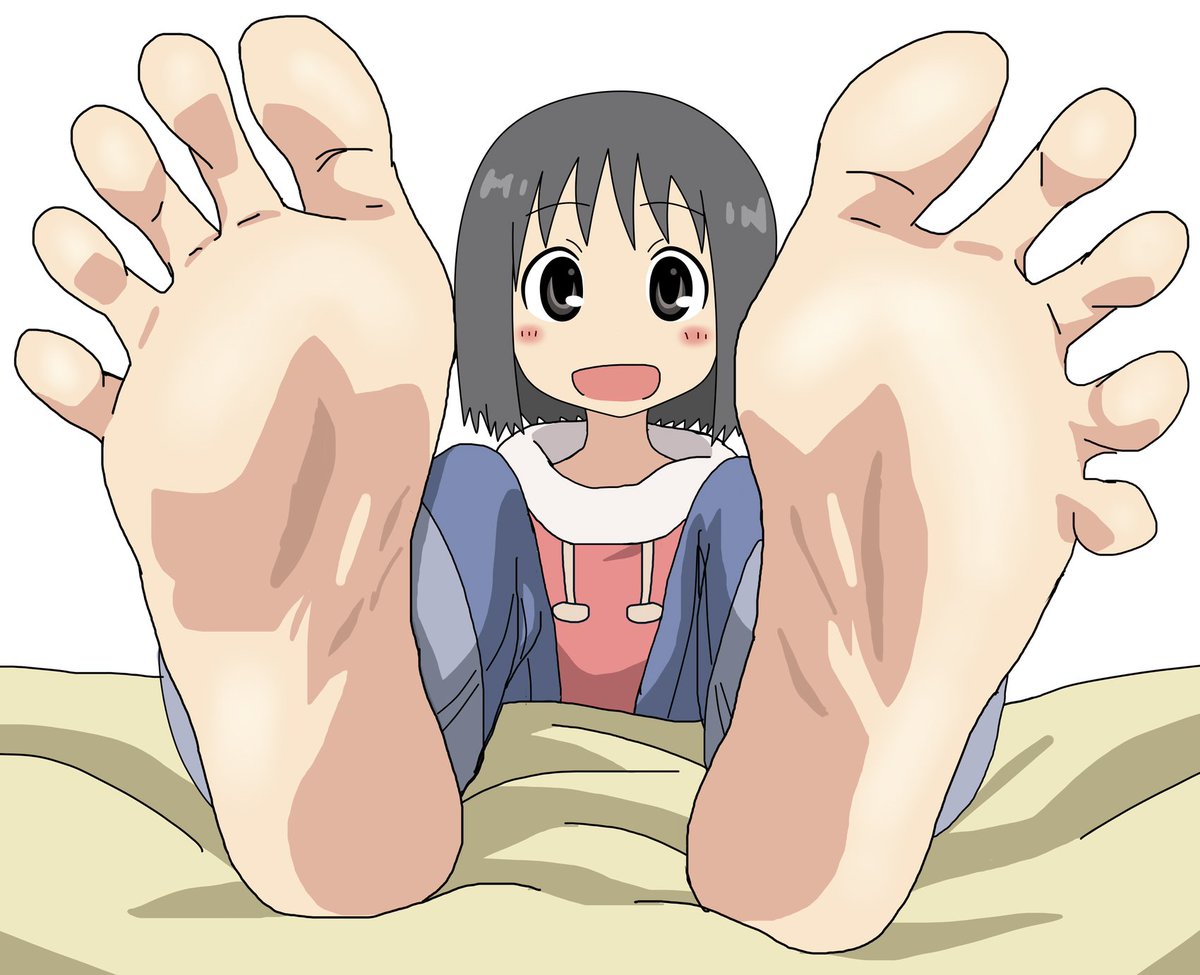 ArtsSoNiche's tweet photo. Nano Shinonome (Nichijou) also showing off the barefoot goods c;

This is a wonderful comm piece I put in for recently &amp; just received from the artist 
@ashisen49
thanks c:

https://t.co/4KCq9jEeFr
https://t.co/OSKu0liOzR
https://t.co/dJKJPZNIcX

#feet #barefeet #footfetish
#素足 https://t.co/bBgDD7Lgul