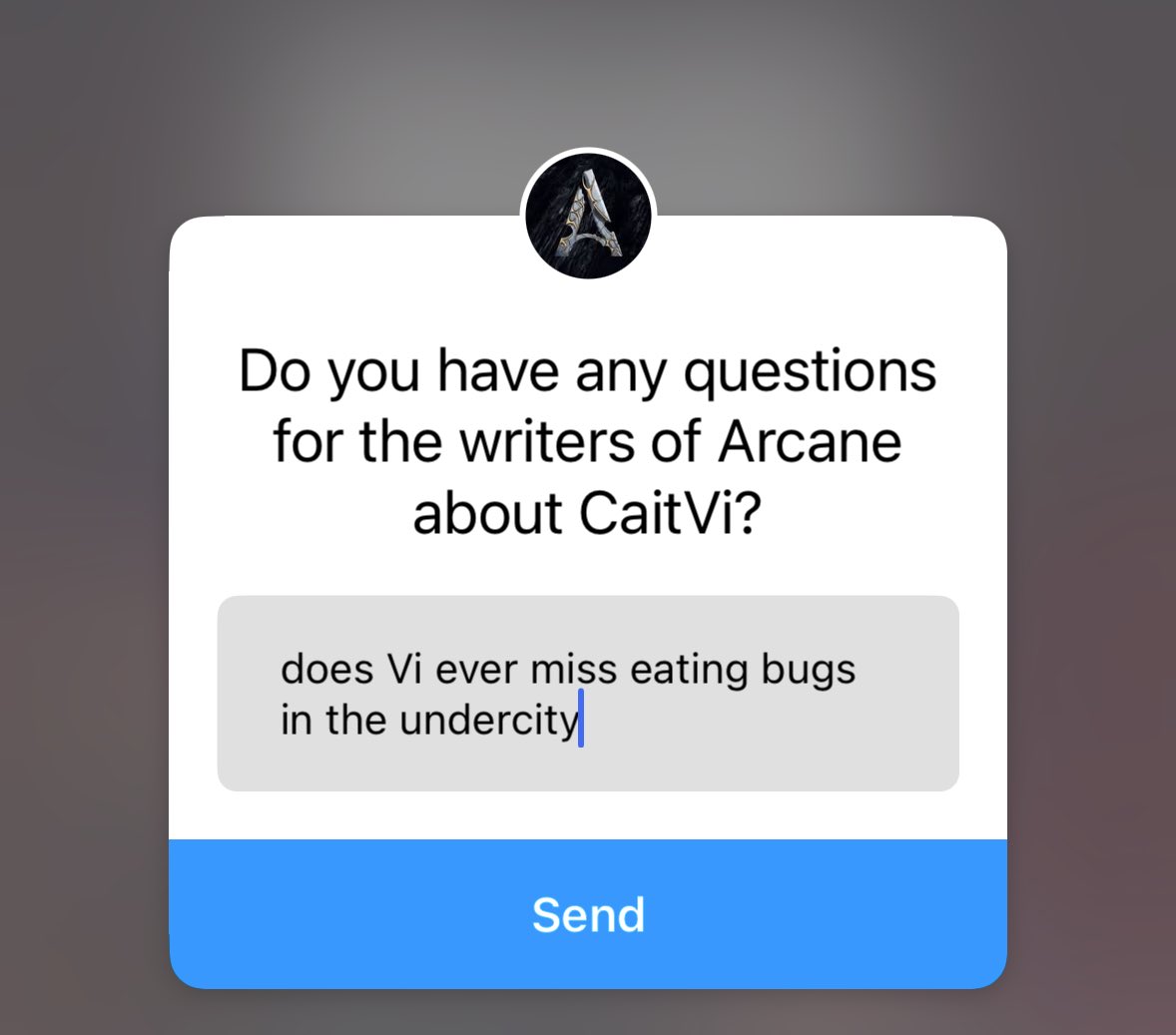 ecstaticb00m's tweet image. patiently waiting for our answers over here..... #arcanetwt #caitvi #CaitviNasaFic