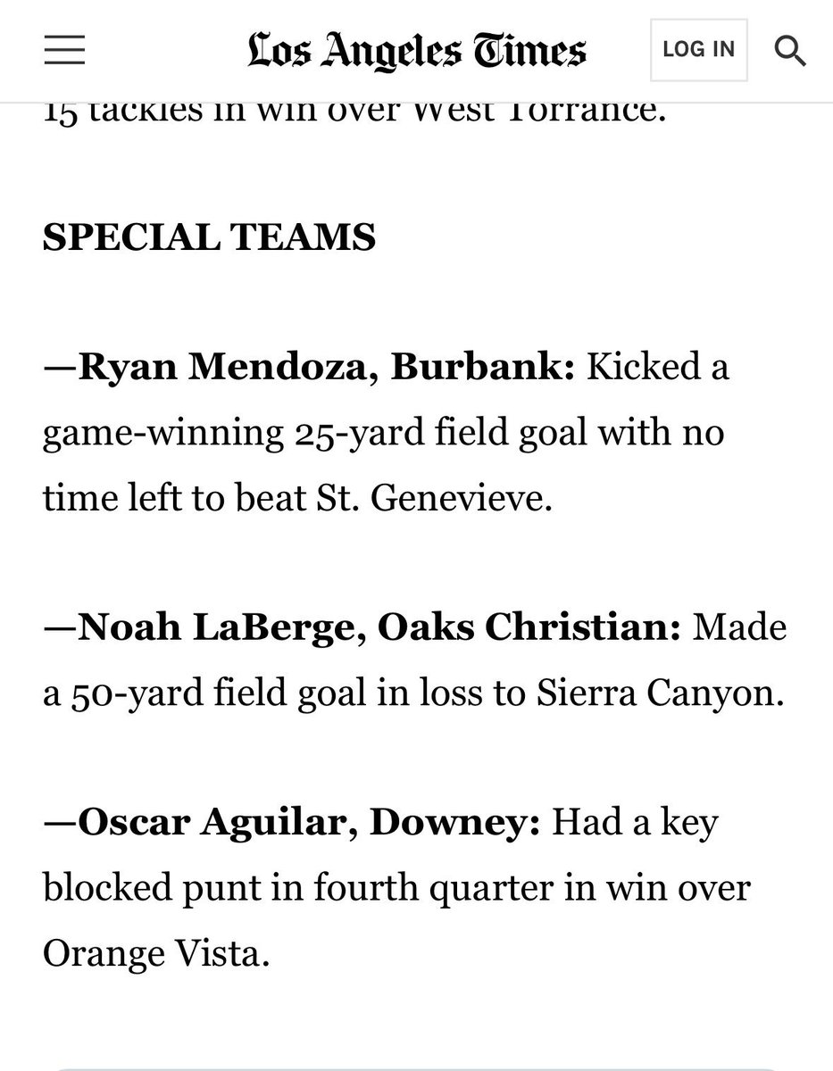noah_laberge's tweet image. Looking back at one of my more fun games this season. Week 1 v. Sierra Canyon:
1/1 FG (50yds)
3/3 KOs for Touchbacks (Avg. 64yds, 3.77secs)
1/1 PAT
@oclionsfootball @CoachC_C @gerry_flintoft @BrownKai @Chris_Sailer @_ColeMurphy_ @3PointKicking @CoachChapatte @bhiggs_11…