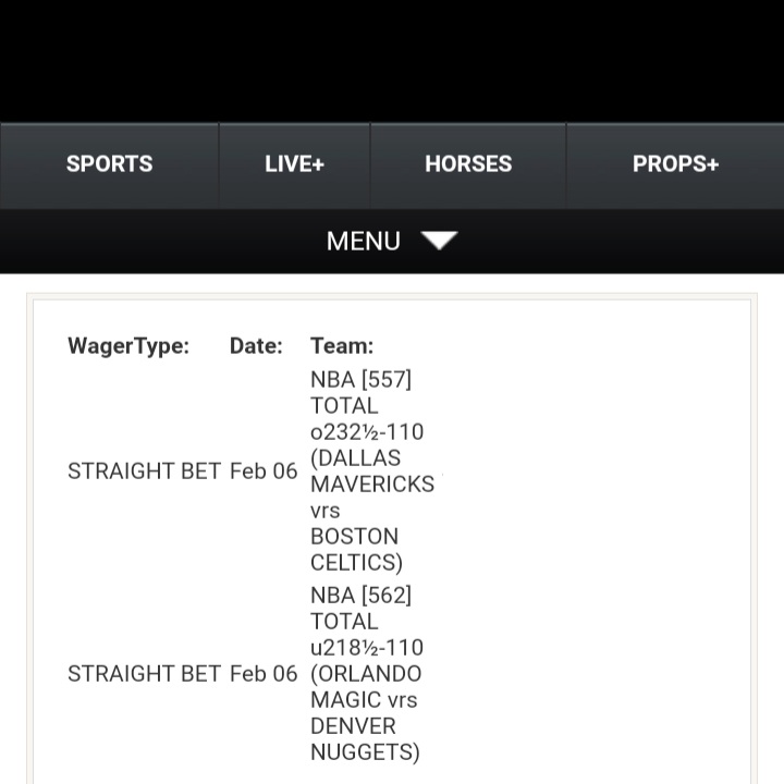 realVegasMatt's tweet photo. Another 2-0 start in NBA to kick off Thursday #NBAonTNT #DALvsBOS #ORLvsDEN #INDvsLAC
Mavericks at Celtics o232.5✅
Magic at Nuggets u218.5✅
Norm Powell (LAC) o22.5 pts
#NBA 55-39
#NFL 50-37. 16-6 L22🔥
#CFB 59-46. 5-1 #CFBPlayoff
#CBB 23-27
#MLB 257-206 https://t.co/qVul6Gyg2S
