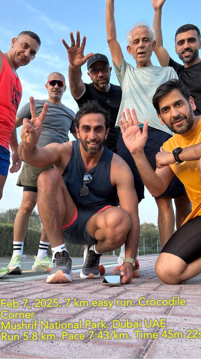 beshtawy's tweet photo. Feb 7, 2025. 7 km easy run. Crocodile 🐊 Corner. Mushrif National Park. Dubai UAE 🇦🇪 #UAE #Dubai #Running #asics #MetaspeedSkyParis @googlephotos @yahoophotos #Garmin https://t.co/mLVsa52SrC