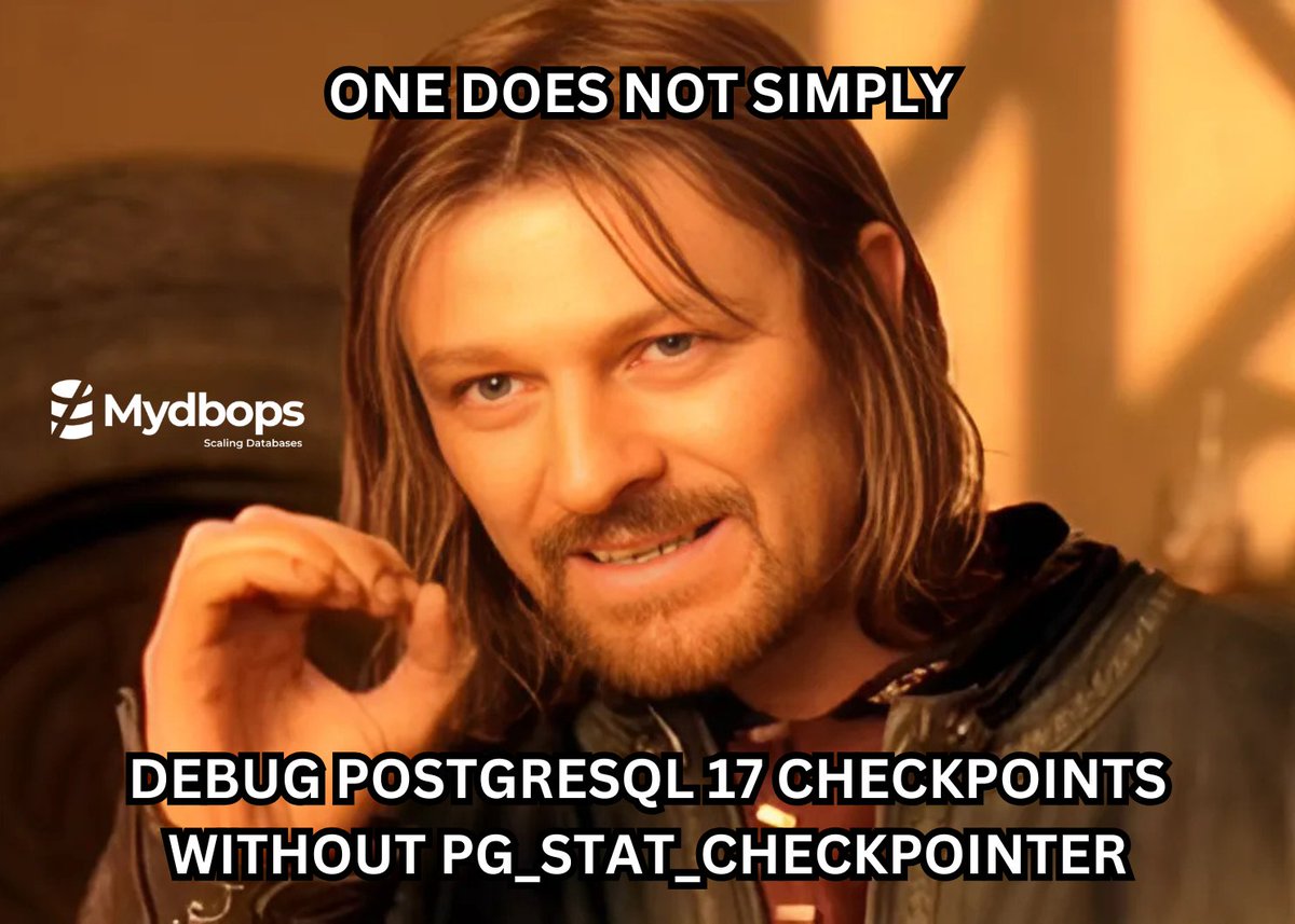MydbopsOfficial's tweet image. PostgreSQL 17 introduces the pg_stat_checkpointer view, enhancing visibility into checkpoint activities. This new system view provides detailed check pointer statistics.
postgresql.org/docs/current/r… postgresql.org/docs/current/m…
#postgresql #database #postgresql17 #dba #mydbops