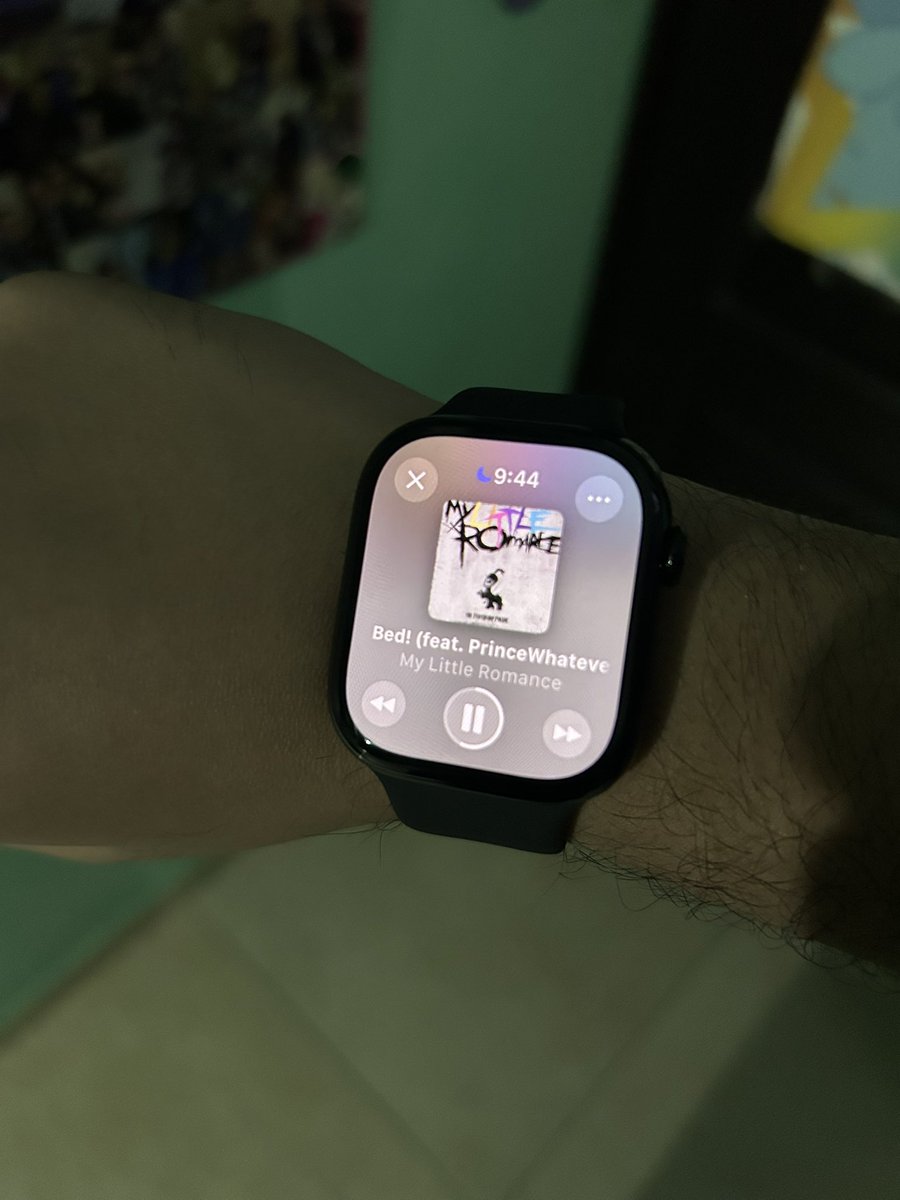 Just using my new Apple Watch Series 10 and listening to <a href="/MyLittleRomance/">MyLittleRomance</a>'s most listened to! My health helps me brighten my days 👍👏.