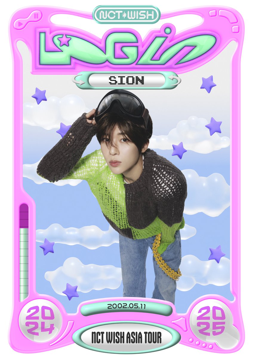 2025 NCT WISH ASIA TOUR 'LOG in' PORTRAIT POSTER #SION #시온