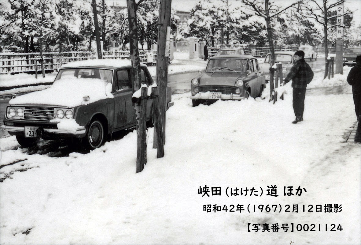 こちらは58年前「昭和42年の大雪」の写真です。 2月10日未明に降り出し