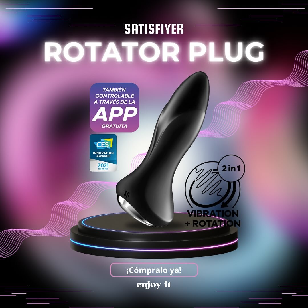 ✨ Explora nuevas sensaciones con Satisfyer Rotator 1+ . Doble estimulación con vibraciones y acción giratoria. 📱 Conéctalo a la Satisfyer Connect App para personalizar patrones o sincronizarlo con tu música favorita. #SatisfyerRotator #EnjoyIt #Plug